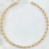18K Yellow Gold Anklet Gc 2.55 g / 10 1/4 in / 3.2 mm