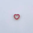 Pendant Heart Silhouette 0.95gr / 1cm / Rubies 39 Pts 18K Yellow Gold (Jewel) &