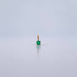 Pendant Round 0.3gr / 0.7cm / Emerald 7 Pts 18K Yellow Gold (Jewel) &