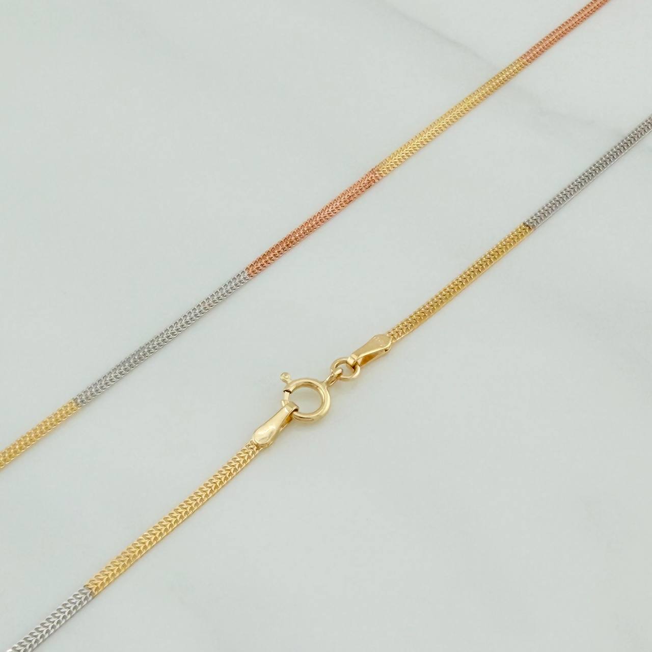 Sedusa Chain 1.65gr / 18 in / 1.49mm Three Golds +3 18K %