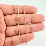 Sedusa Chain 1.65gr / 18 in / 1.49mm Three Golds +3 18K %