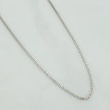 Cadena Franco 1.95gr / 17 3/4 in / 0.75mm Oro Blanco +3 18K %