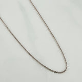 Cadena Franco 3.95gr / 17 3/4 in / 1.04mm Oro Blanco +3 18K %