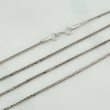 Cadena Franco 3.95gr / 17 3/4 in / 1.04mm Oro Blanco +3 18K %