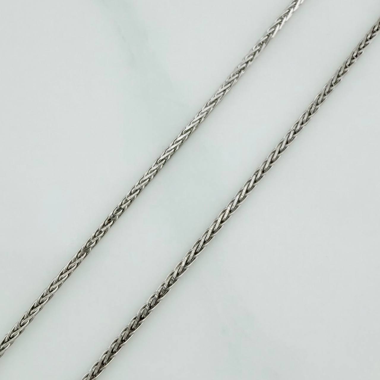 Cadena Franco 3.95gr / 17 3/4 in / 1.04mm Oro Blanco +3 18K %