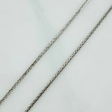 Cadena Franco 3.95gr / 18 in / 1mm Oro Blanco +3 18K &