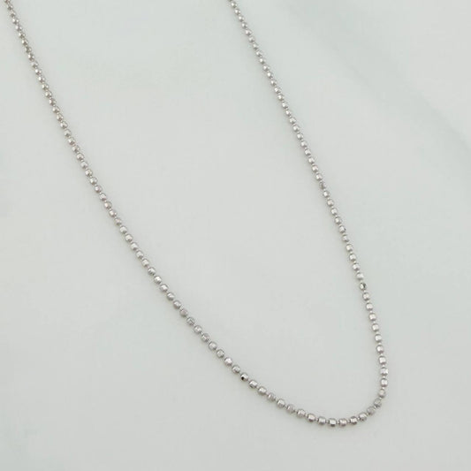 Cadena Militar 1.75gr / 17 3/4 in / 0.7mm Oro Blanco +3 18K %