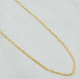 Cadena Sedusa Entorchada 1.65gr / 16 1/4 in / 1.2mm Oro Amarillo +3 18K %