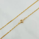 Cadena Sedusa Entorchada 1.65gr / 16 1/4 in / 1.2mm Oro Amarillo +3 18K %