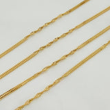 Cadena Sedusa Entorchada 1.65gr / 16 in / 1.15mm Oro Amarillo +3 18K &