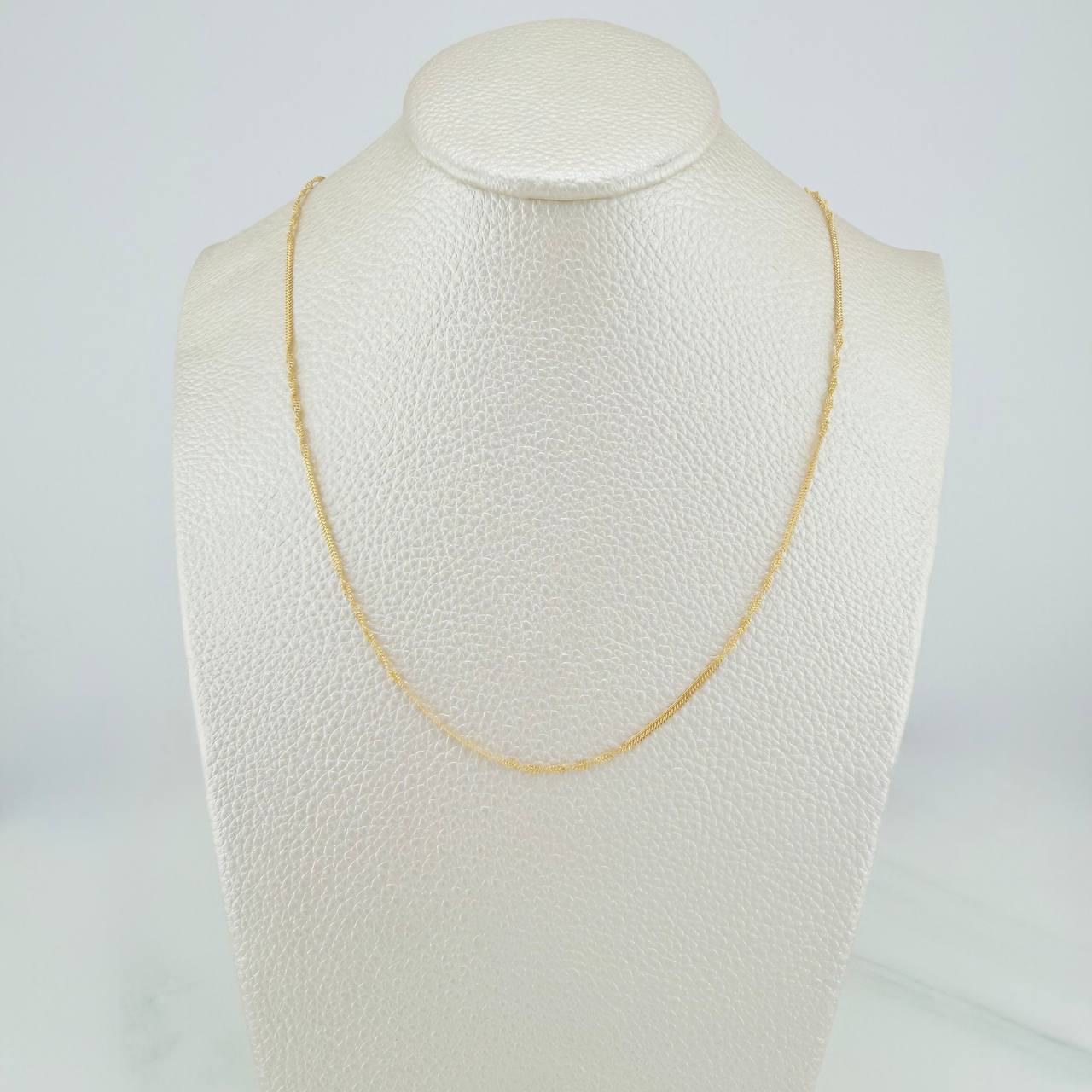 Cadena Sedusa Entorchada 1.7gr / 16 in / 1.2mm Oro Amarillo +3 18K &
