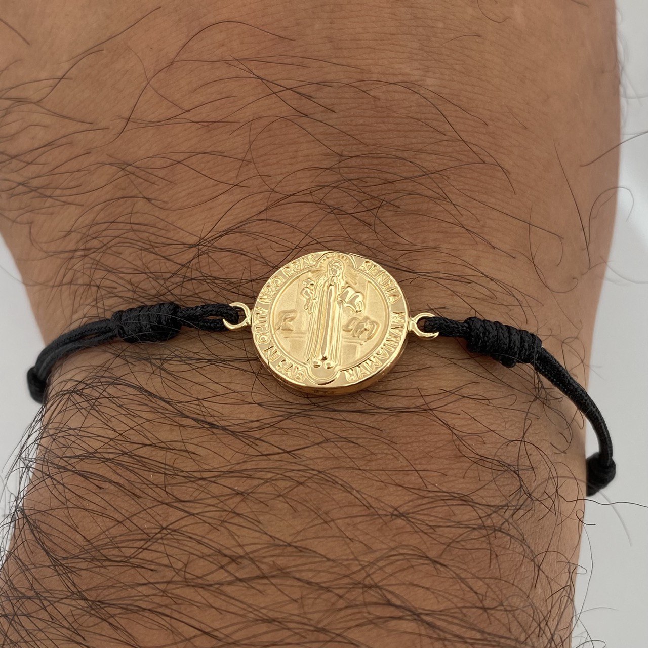 Black Woven San Benito Bracelet 0.8gr / 18K Gold $