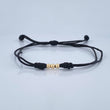 Black Woven Bracelet 0.1gr / 18K Gold &