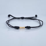 Black Woven Bracelet 0.1gr / 18K Gold &
