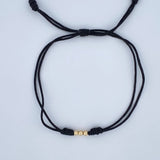 Black Woven Bracelet 0.1gr / 18K Gold &