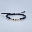 Black Woven Bracelet 0.2gr / 18K Gold &