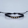 Black Woven Bracelet 0.2gr / 18K Gold &