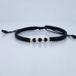 Black Woven Bracelet 0.2gr / 18K Gold &