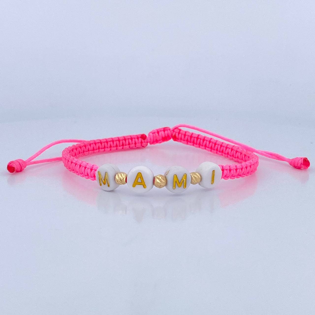 Pink Woven Bracelet Mami 0.15gr / 18K Gold &