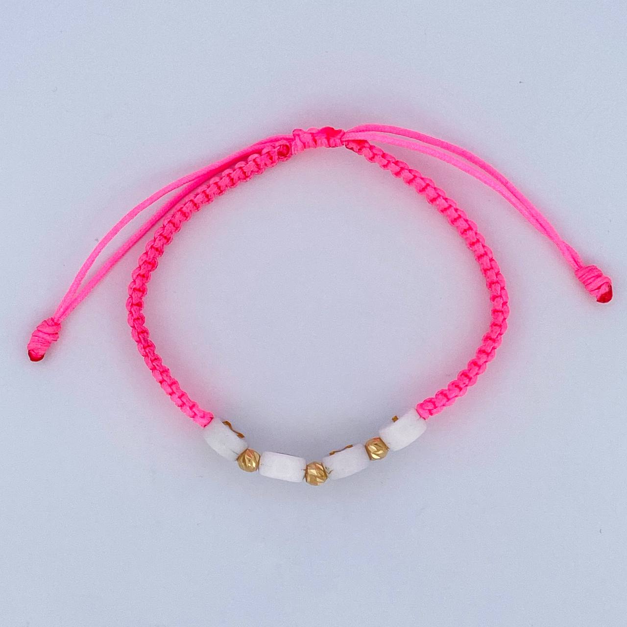 Pink Woven Bracelet Mami 0.15gr / 18K Gold &