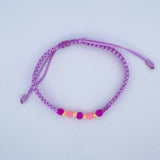 Woven Lilac Bracelet 0.2gr / 18K Gold &