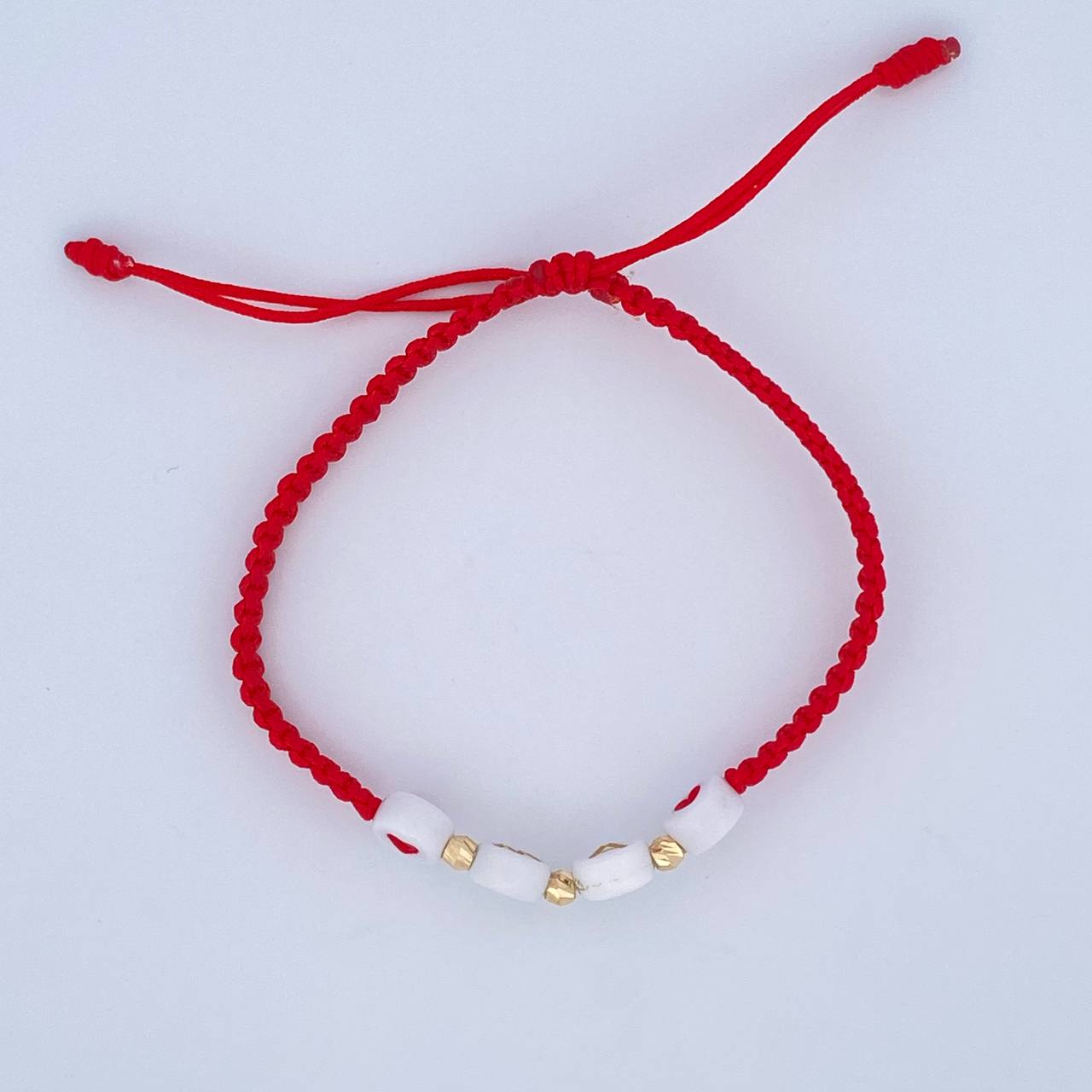 Red Woven Bracelet Ma 0.15gr / 18K Gold &