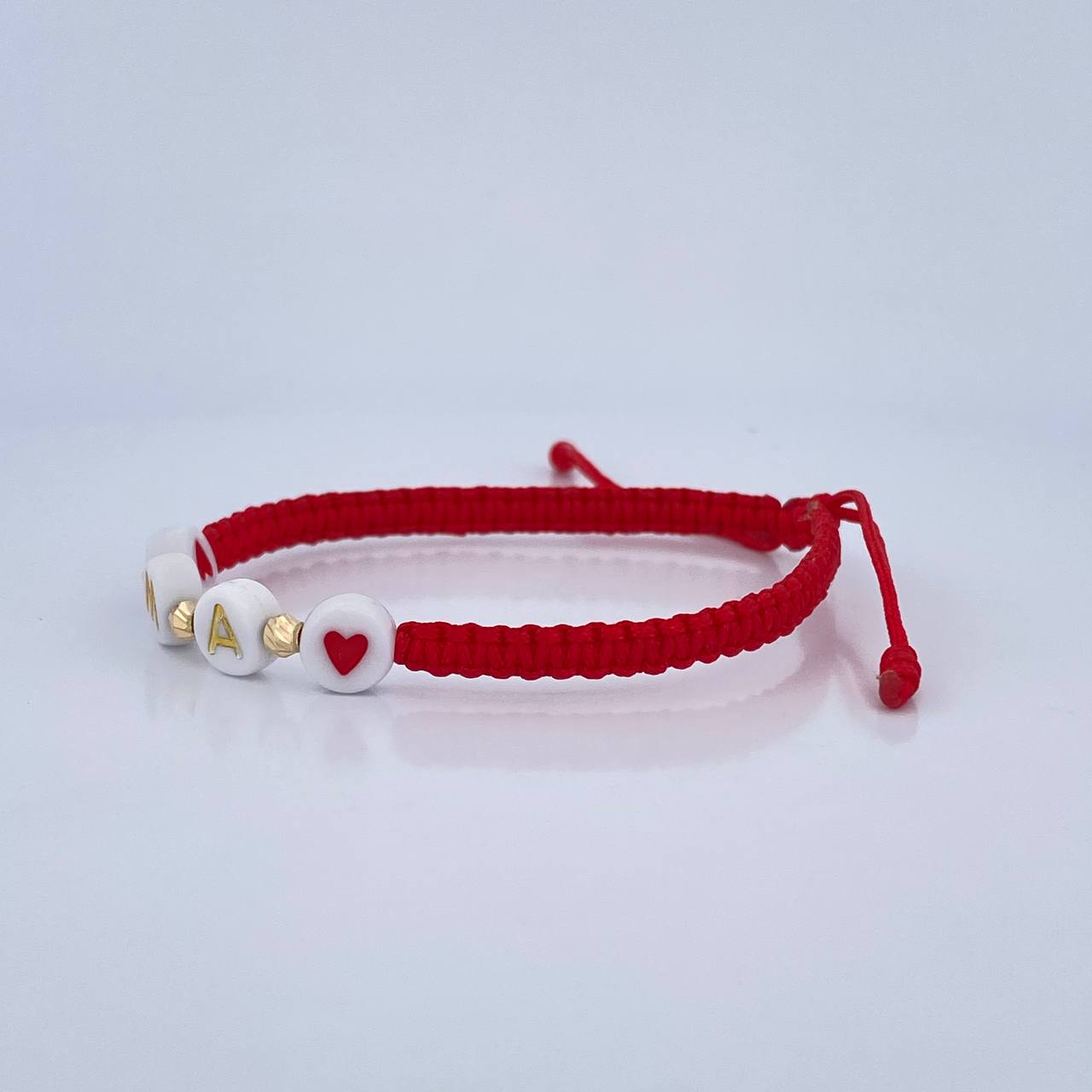 Red Woven Bracelet Ma 0.15gr / 18K Gold &