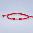 Red Woven Bracelet 0.15gr / 18K Gold &