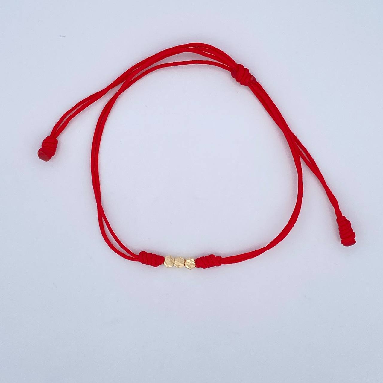 Red Woven Bracelet 0.15gr / 18K Gold &