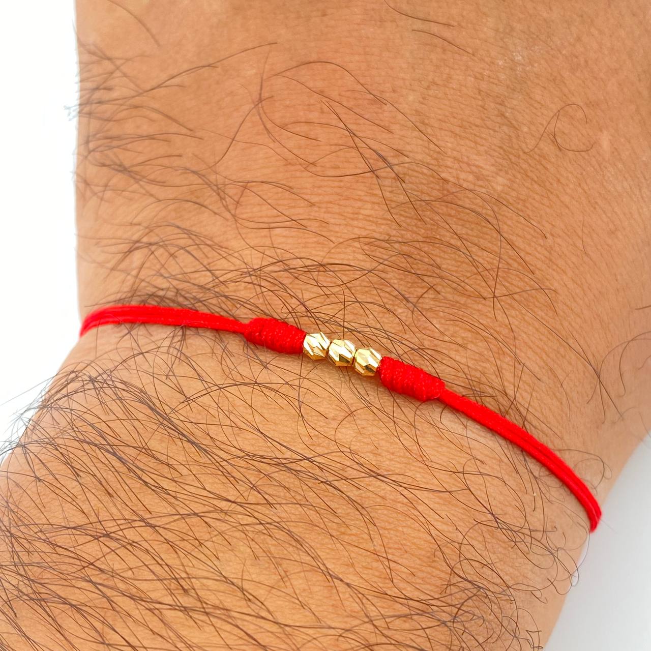 Red Woven Bracelet 0.15gr / 18K Gold &