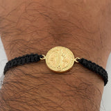 Black Woven San Benito Bracelet 1.35gr / 18K Gold &