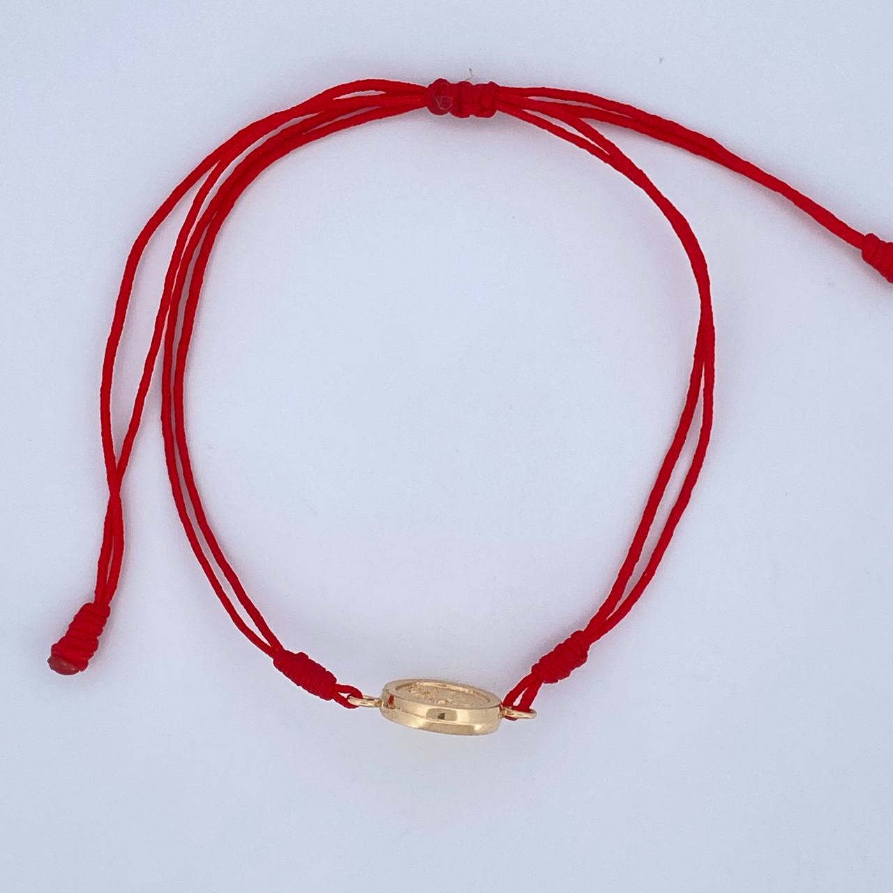 Red Woven Bracelet San Miguel 0.95gr / 18K Gold &