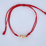Red Woven Bracelet San Miguel 0.95gr / 18K Gold &