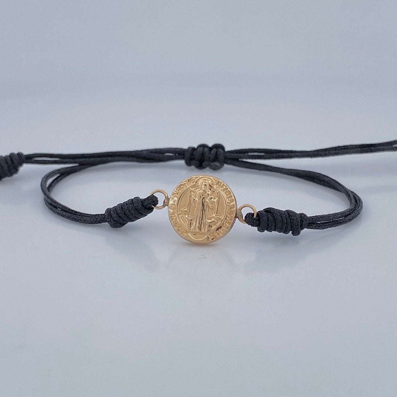 Black Woven San Benito Bracelet 0.75gr / 18K Gold &