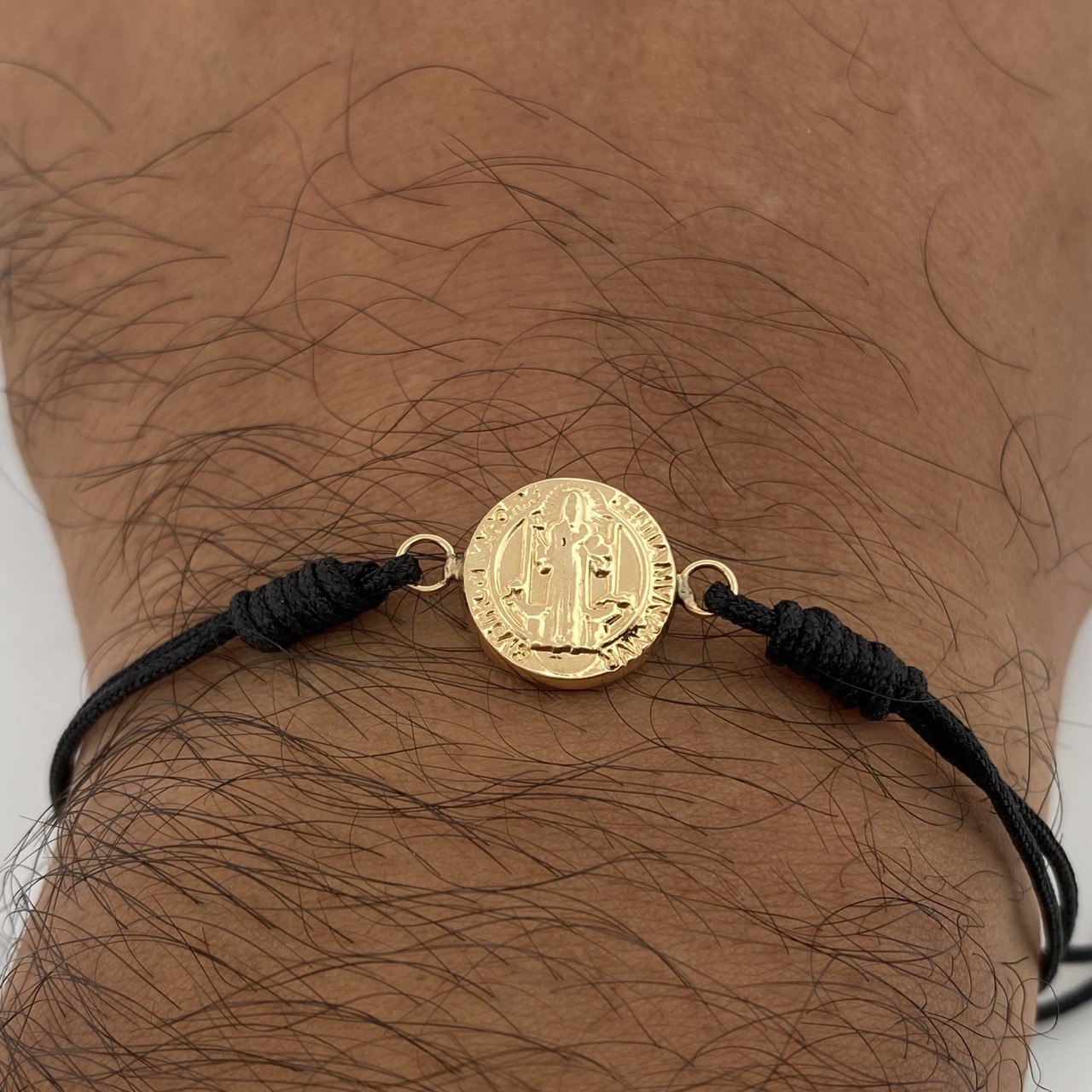Black Woven San Benito Bracelet 0.75gr / 18K Gold &