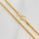 Cadena Lazo 2.2g / 60cm / 1.6mm Oro Amarillo 18K