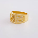 Anillo Ancla de Lujo 8.3g / T8 3/4 Oro Amarillo 18K