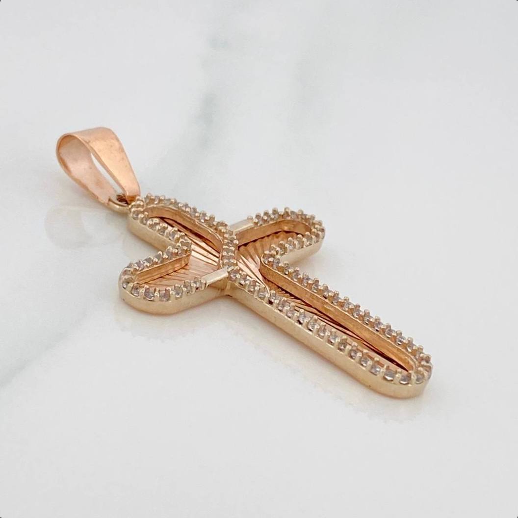 Dije Cruz 5.15g / 1 3/4 in Oro Rosa 18K