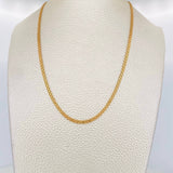 Cadena China 6.6g / 20 in / 2.4mm Oro Amarillo 18K