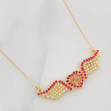 Classic Link Chain Heart Wings 4.25g / 22 in / 0.4mm 18K Yellow Gold