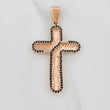 Dije Cruz 5.1g / 1 3/4 in Oro Rosa 18K