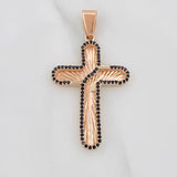 Dije Cruz 5.1g / 1 3/4 in Oro Rosa 18K