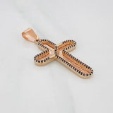 Dije Cruz 5.1g / 1 3/4 in Oro Rosa 18K