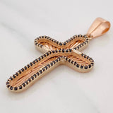 Dije Cruz 5.1g / 1 3/4 in Oro Rosa 18K
