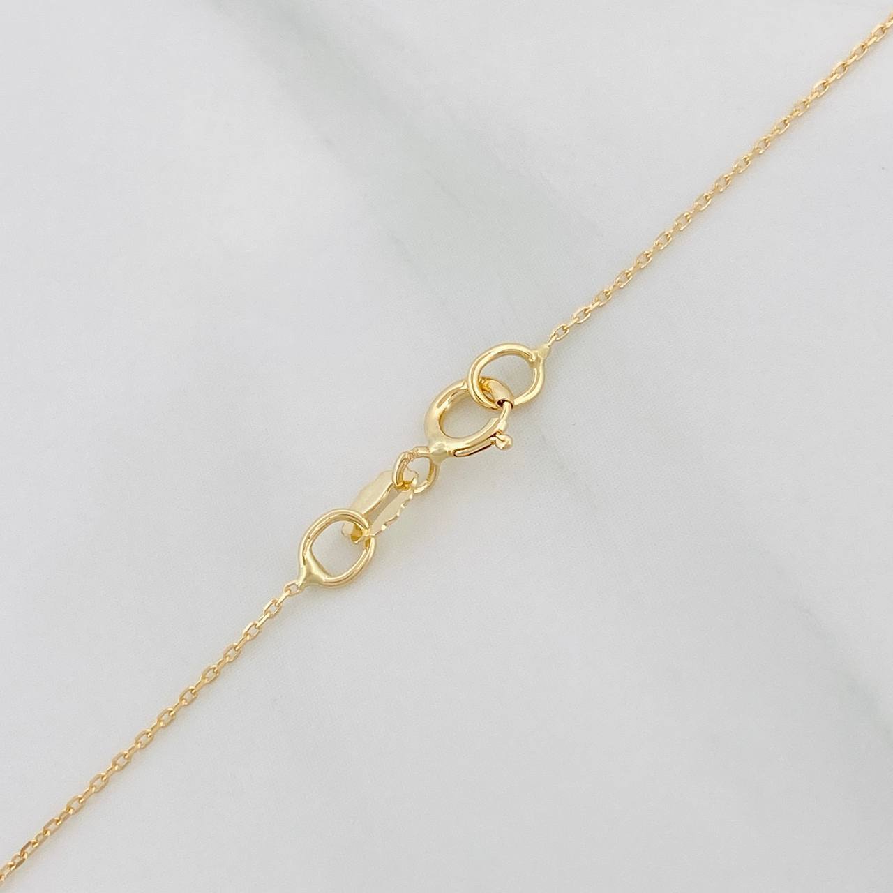Cadena Aro Seguido Alas Corazon 3.85g / 18 in / 0.76mm Oro Amarillo 18K