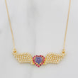 Cadena Aro Seguido Corazón Alas 4.05g / 22 in / 0.4mm Oro Amarillo 18K