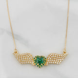 Cadena Aro Seguido Alas Corazon 4.3g / 18 in / 0.76mm Oro Amarillo 18K