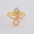 Anillo Moño Abstracto 2.7 g / T7 3/4 Tres Oros 18K