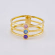 Anillo Triple Chispa 2.25 g / T6 1/2 Oro Amarillo 18K