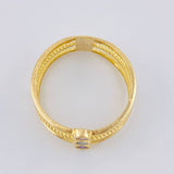 Anillo Triple Chispa 2.25 g / T6 1/2 Oro Amarillo 18K